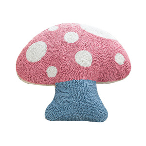 Yếu tố hoạt hình bướm nấm vuông với tua cho ghế sofa hoặc giường phong cách Bắc Âu phòng khách hiện đại in mẫu gối che - Product Image 5