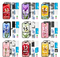 Écran OLED souple haute luminosité avec numériseur, directement d'usine, pour iPhone 12-17 Pro Max Plus 16E 17E 6.1 6.3 6.7 6.9 pouces avec IC