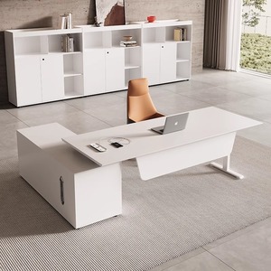 Mobilier de <span class=keywords><strong>bureau</strong></span> haut de gamme de luxe réglable Design moderne Boss CEO Desk Computer Table President Executive Lifting Desk - Product Image 4
