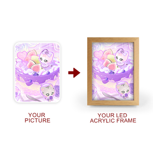 OEM Diy Anime LED Picture <strong>Frame</strong> 3D Anime <strong>Posters</strong> Advertising Light Boxes W/ LED Acrylic <strong>Frame</strong> - Product Image 2