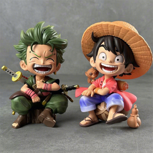 H15cm Uno Q Mono D. Luffy <span class=keywords><strong>Roronoa</strong></span> <span class=keywords><strong>Zoro</strong></span> Piezas Figura DE ACCIÓN Decoración de escritorio Pvc Q Luffy <span class=keywords><strong>Roronoa</strong></span> <span class=keywords><strong>Zoro</strong></span> Figura de acción - Product Image 1