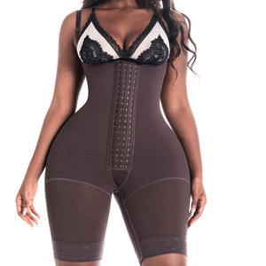 FAJA BBL CURVY SHAPER-Barriga Controle das Mulheres o Joelho Alongado Abdômen Calças Body Shaping Calças Cintura Alta Abotoado Osso de Aço - Product Image 5