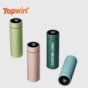 Topwin Best Price 16oz Led Temperature Display Smart <b>Thermos</b> Bottle Stainless Steel Water Bottle Vacuum Flask Wholesale - Product Image 1