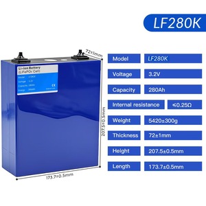 แบตเตอรี่เก็บพลังงานแสงอาทิตย์ 280ah 8000 รอบการใช้งาน 3.2V ลิเธียมแบบชาร์จได้ - Product Image 4