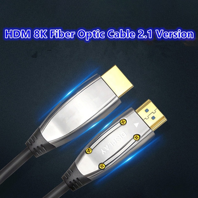 Flex High Speed Gold Plated 8K 60Hz 48Gbps Coaxial Twisted Pair Braid Shielded AOC Cable CE ROHS for PVC Jacket Monitor
