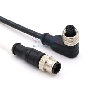 M12ケーブルアセンブリ オス メス IP67 IP68 防水 カスタム 3 5 6 12 17ピン M12センサー 4ピン 8ピン コネクタ M12ケーブル - Product Image 6