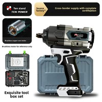Kunci Impack Elektrik Tanpa Sikat Shi Lis 800N 21V Baterai Lithium 4.0/6.0Ah 4000 Frekuensi Impak Torsi Tinggi untuk Melepas Ban