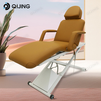Mobilier de salon moderne électrique 3 moteurs Esthéticienne Spa Lit de massage Beauté Traitement du visage Table de massage avec accoudoir