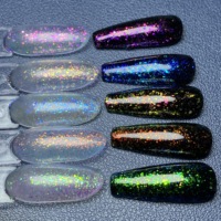 Vernis à ongles, manucure Gel, paillettes platine scintillantes, rouge, LED UV, couche de Base et de finition, 15ML, 1 pièce