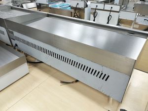 <span class=keywords><strong>Plancha</strong></span> électrique en acier inoxydable de <span class=keywords><strong>1</strong></span>,2 mètre de large, à double zone de contrôle, pour comptoir, nouilles, sautés, bœuf, œufs frits, hôtel - Product Image 4