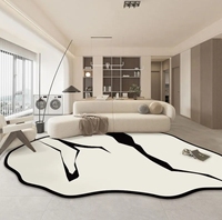 Nordic Carpet Premium Kunden spezifisches Design Weiches Gefühl Leicht zu reinigende Teppiche Boden matte Modernes Plüsch Abstraktes Muster Wasch bare Rückseite