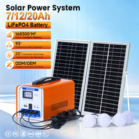 Générateur d'énergie solaire d'excellente qualité Mini système d'alimentation solaire rechargeable à éclairage domestique 30w