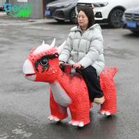 Manège de dinosaure animatronique de divertissement, scooter électrique à pièces pour enfants