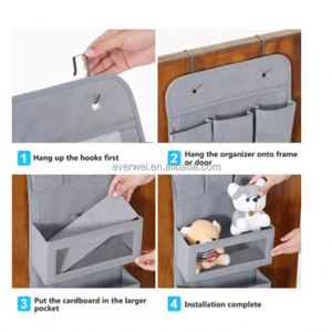Over the Door Hanging <b>Wall</b> Organizer <b>Wall</b> <b>Mount</b> Hanging Organizer Hanging <b>Shelves</b>, Over the Door Organizer Hanging Storage - Product Image 4