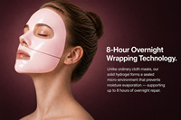 Masque de nuit hydrogel au collagène et ADN de saumon PDRN, effet gelée changeante de couleur, réparation cutanée, anti-poches, repulpant, marque privée OEM