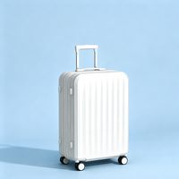 Valise rigide professionnelle grande capacité avec compartiments, porte-gobelet amovible, crochet pour sac de courses et serrure à combinaison à 3 chiffres