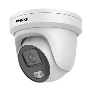 ANNKE 8mp 4K IP Poe 카메라 Colorvu 고정 포탑 네트워크 카메라 H265 + 코딩 양방향 오디오 야외 CCTV 카메라
