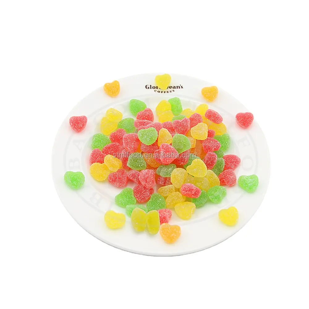 20g mix-fruit flavor heart shaped soft candy