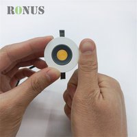 Armoire de magasin 1W Anti Glare Spot Dimmable Down Light COB 3W Mini LED Downlight
