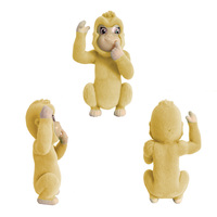 Figura de Chimpancé de Vinilo PVC Flocado, Juguete Promocional Publicitario