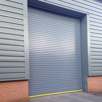 Porte à enroulement en aluminium, isolation thermique, design moderne, taille personnalisée, pour commerce, garage