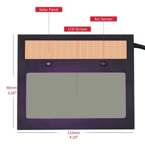 Casque de soudage solaire à obscurcissement automatique, filtre/lentille de soudage, outil de soudage et de découpe plasma - Product Image 5