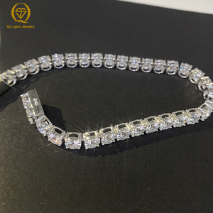 Elegant Jewelry 10K White Gold Tennis Chain Bracelet IGI Certified Lab Grown Diamond Custom Size/Inner <b>Engraving</b> for Daily Wear - Product Image 3