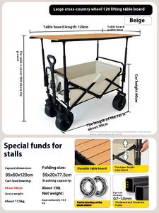 <span class=keywords><strong>Table</strong></span> pliante spéciale de chariot de décrochage portatif pour les achats extérieurs de voiture de pique-nique de camp pour des ventes de saucisses - Product Image 6