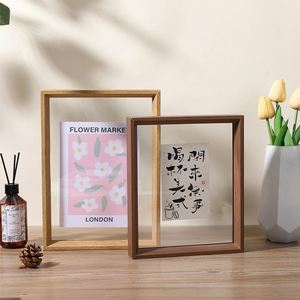 Double-sided Transparent Picture <b>Frame</b> <b>square</b> Display Mounted Calligraphy Poster <b>Frame</b> DIY Specimen <b>Frame</b> Wholesale - Product Image 5