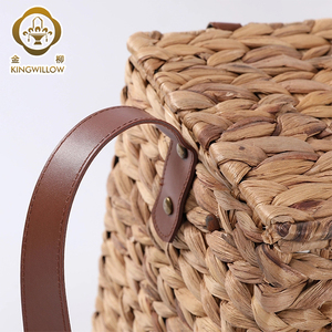 Cesta de Picnic de Mimbre para Exteriores, Ecológica, Nueva Moda, con Cubierta para Almacenamiento de Frutas y Vajilla, Diseño Multifuncional, Color y Logotipo Personalizables - Product Image 6