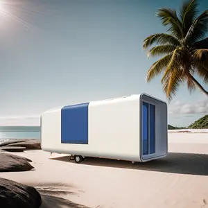 Luxe Prefab Huis Capsule Voor Outdoor Strandpark Camping Hotel Homestay Tiny House Capsule