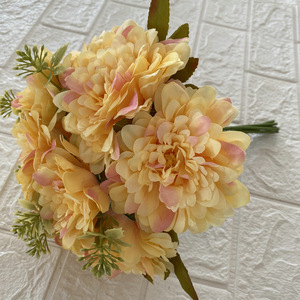 Ramos de Crisantemos Artificiales Suzume Ii, 10 Cabezas Cada Uno, para Decoración de Bodas, Hogar, Fotografía y Paisajismo - Product Image 4