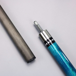 全新纯碳纤维杆台球杆 1/2 -pc 枫木握把 皮革握把 带径向接头保护器 球杆 4色 - Product Image 4