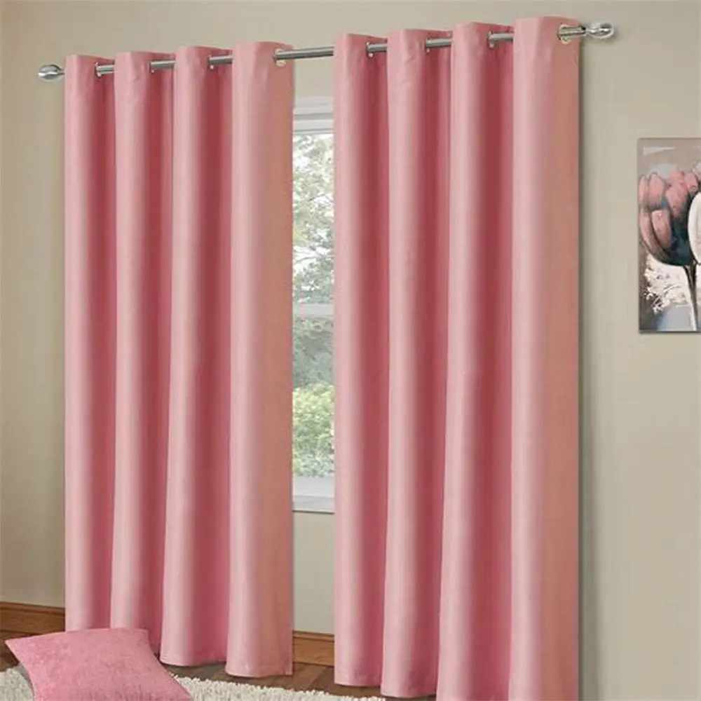 Lüks perde kumaş üçlü dokuma pencere karartma perdeleri oturma odası için