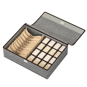 Underwear <b>Storage</b> <b>Box</b> Rectangle Covered <b>Drawer</b> Style Organizer For Home Dorm Sock Underwear - Product Image 5
