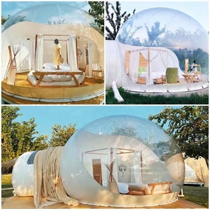 Grande tente bulle gonflable transparente, dôme igloo clair, logo personnalisé pour les stations touristiques, les sites <span class=keywords><strong>de</strong></span> camping, les hôtels <span class=keywords><strong>de</strong></span> vacances, les fêtes - Product Image 2