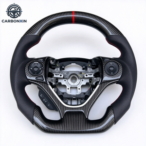 Volant de voiture en fibre de carbone, volant sport pour Honda Civic 2012-2015 - Product Image 2
