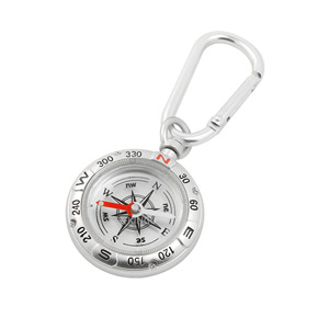 Nhà Máy Trực Tiếp Kẽm Hợp Kim Móc La Bàn Keychain Mặt Dây Chuyền Leo Núi Ngoài Trời La Bàn Tại Chỗ Bán Buôn - Product Image 1