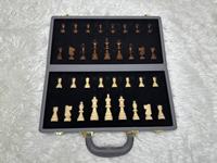 Ensemble d'échecs en cuir de haute qualité, vente directe d'usine, 15 pouces, avec aimant, design pliable, RUNAN CW-PG02