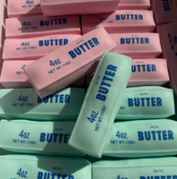 Jouet Squishy en Gros Anti-Stress Façon Blocs de Construction à Presser, en Forme de Bâton de Beurre, Palette Dopamine Faite Main pour la Relaxation (AMSR)