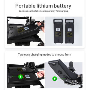 Silla de ruedas eléctrica de fibra de carbono para viajes Silla de ruedas eléctrica resistente de largo alcance - Product Image 6