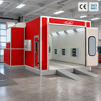 Cabine de peinture télescopique à chauffage électrique, certifiée CE, écologique, pour atelier de revêtement de meubles métalliques