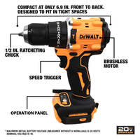 Perceuse à percussion sans fil électrique Factory Direct Electric Goddess DCD800 avec moteur sans balais 2000 tr/min, couple de 90 Nm, garantie de 3 ans, batterie OEM 20V