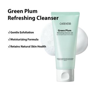 Organic <b>Cleaning</b> Products Blackhead Remover Acne Face Wash Deep <b>Cleans</b> Pore Cleansing <b>Green</b> Plum Refreshing Cleanser Gel - Product Image 2