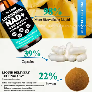 Suplemento Líquido Oral OEM NAD 900mg con Nicotinamida Ribósido Liposomal y Resveratrol para Adultos, Grado Alimenticio, 60ml - Product Image 3