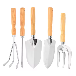 Juego de <span class=keywords><strong>palas</strong></span> de acero inoxidable para trabajos de jardín para rastrillar Plantar vegetales tirar de flores - Product Image 2