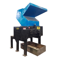Broyeur industriel monophasé haute efficacité pour plastiques usagés avec moteur et boîte de vitesses, démarrage et arrêt automatiques