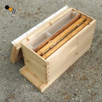 Mini-ruche en bois Langstroth à 5 cadres pour reproducteur d'abeilles
