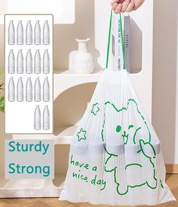 ถุงขยะพิมพ์ลาย Huamaohengchun LDPE ทนทาน ไม่ขาดง่าย มีหูหิ้วยาวถึงมือ ใช้ได้ในห้องน้ำ สำนักงาน บ้าน ห้องนอน - Product Image 5