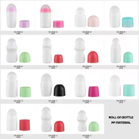 Flacon roll-on rond en PP de 50 ml pour huile essentielle cosmétique désodorisante et parfumée